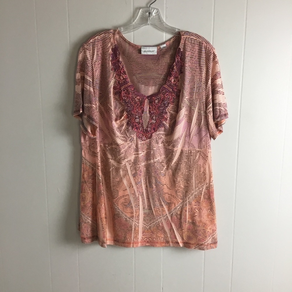Avenue Rhinestone Top Plus Size 20 Women’s